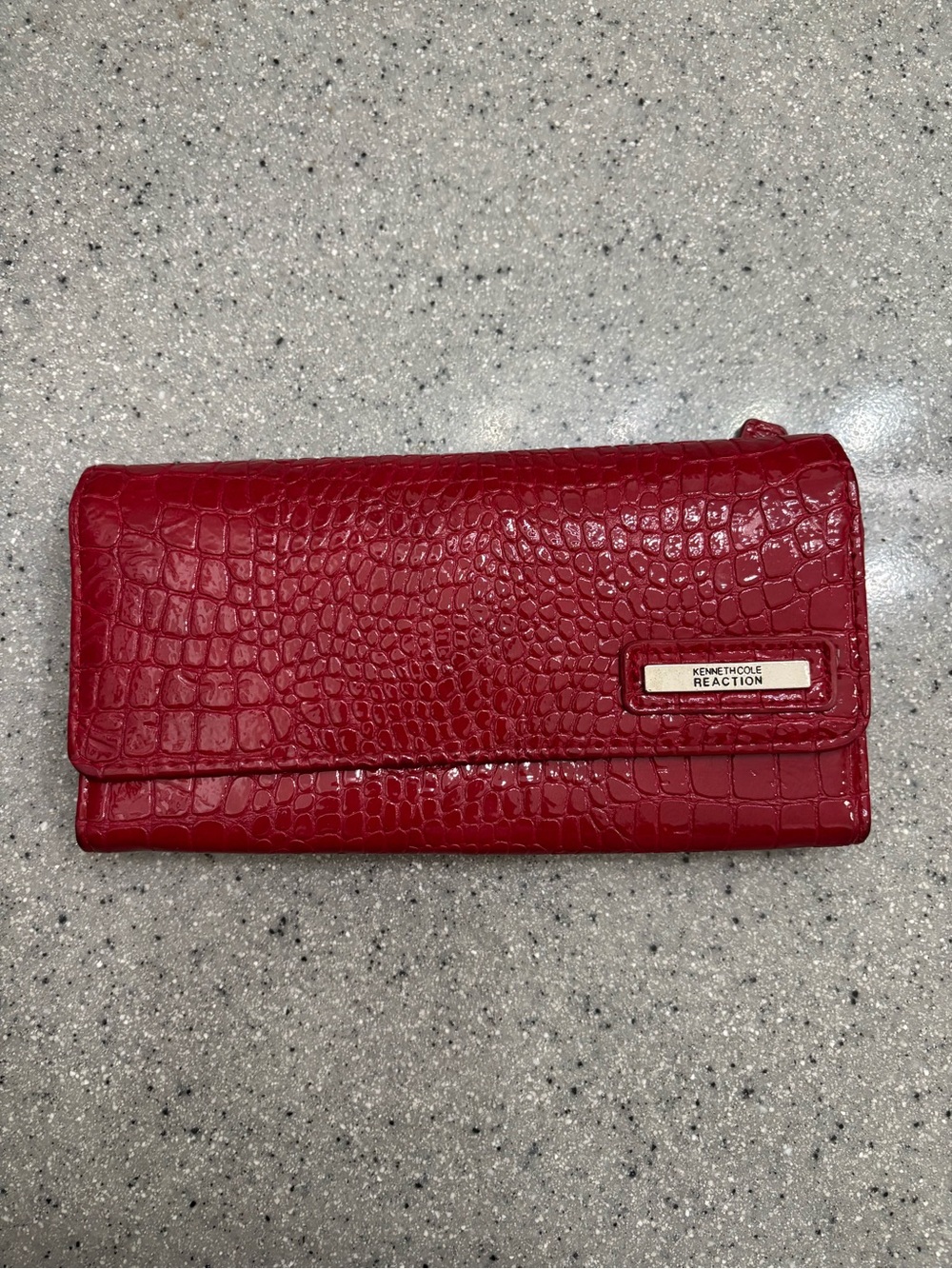 Kenneth Cole Reaction Crimson Croc-Embossed Wallet